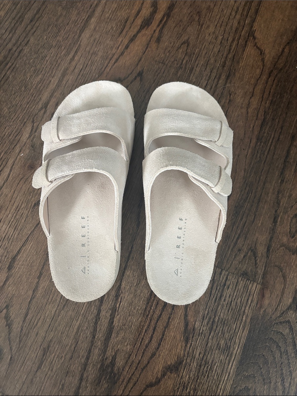 Women's Starfish Ojai Suede Two Bar Banded Slide Sandals